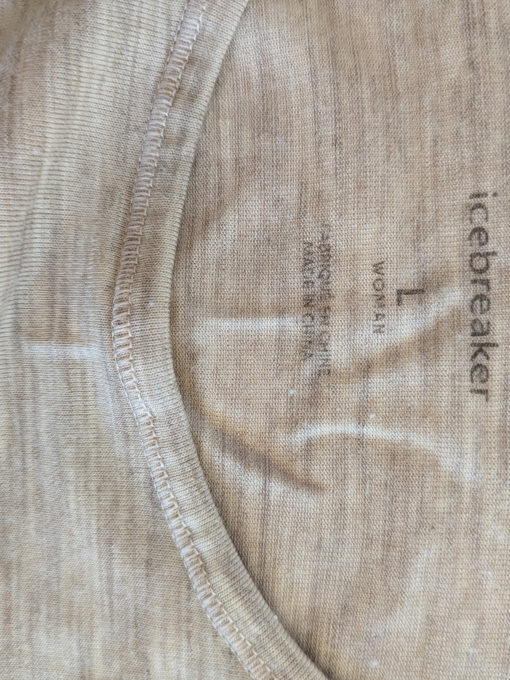 Icebreaker Women's Lightweight tank in Heathered Oat